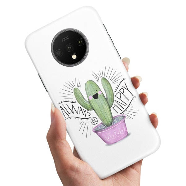 OnePlus 7T - Deksel/Mobildeksel Happy Cactus