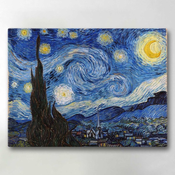Canvastavla / Tavla - Starry Night - 40x30 cm - Canvas