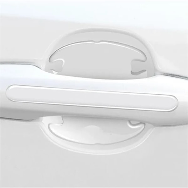 4-Pack - Ridsebeskyttelse Dørhåndtag Bil - Beskyttelsesfilm Transparent Blank (utan logga)
