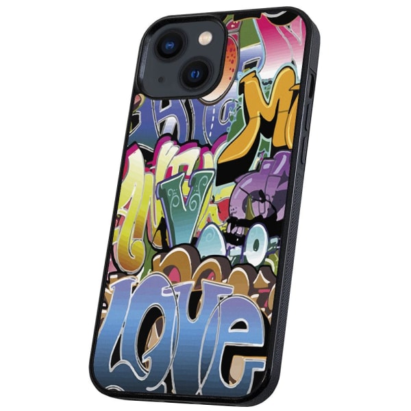 iPhone 13 - Cover/Mobilcover Graffiti Multicolor