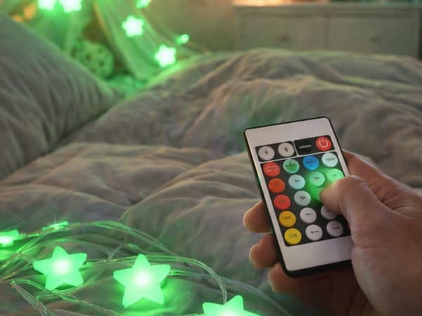 LED RGB stjärnslinga USB app fjärrkontroll