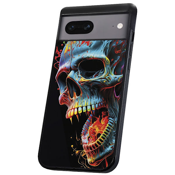 Google Pixel 7 - Deksel/Mobildeksel Skull