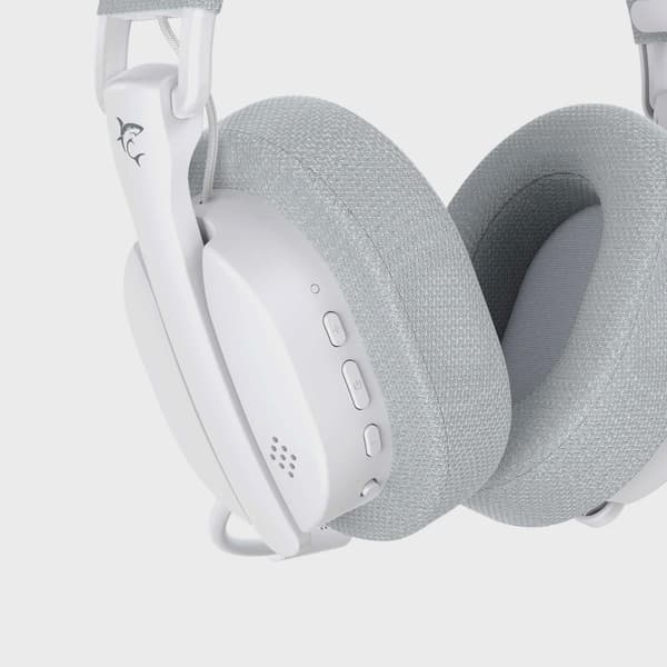 White Shark Premium FIRECREST Trådlöst Over-Ear Gaming Headset Vit/Grå