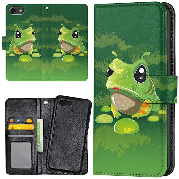iPhone 16e/17e - Plånboksfodral/Skal Groda