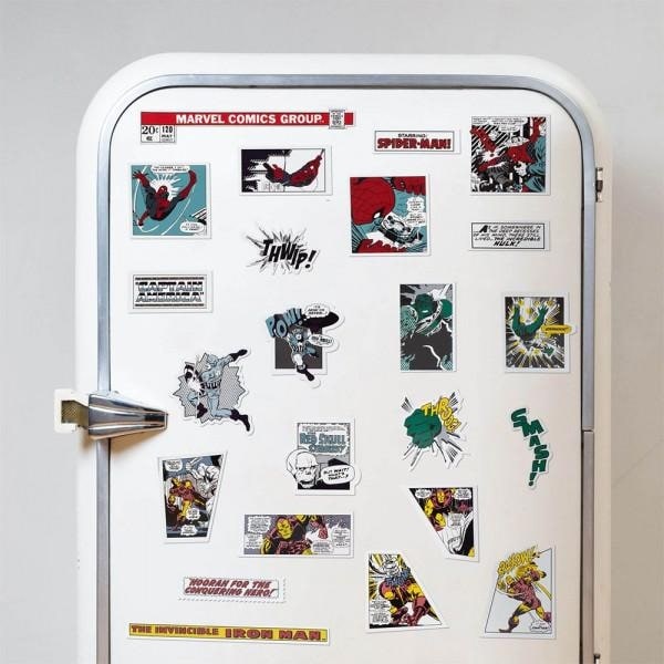 23-Pack - Marvel Kylskåpsmagneter - Spider-man, Iron Man m.m. multifärg