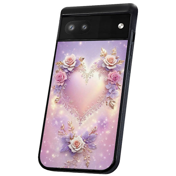 Google Pixel 6A - Deksel/Mobildeksel Heart