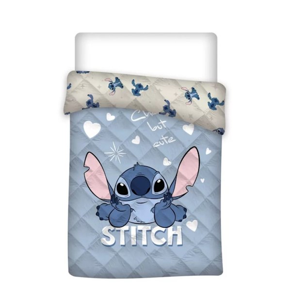 Disney Lilo & Stitch quiltad sängöverkast, täcke 140x200 cm