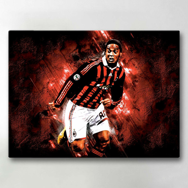 Canvastavla / Tavla - Ronaldinho - 40x30 cm - Canvas