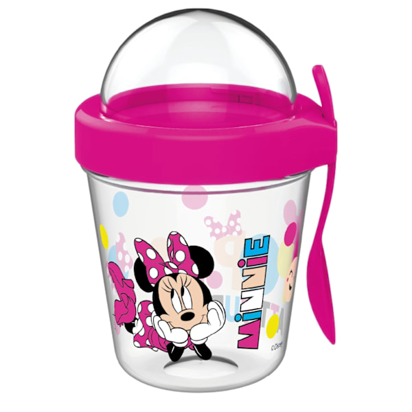Minnie snackkopp med lock och sked från Disney, 350 ml