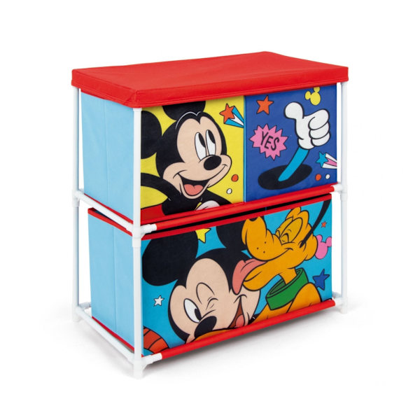Disney Musse Pigg Pluto leksaksförvaring med 3 fack - 53x30x60 cm