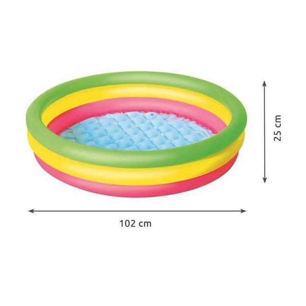 Oppustelig pool / svømmebassin til børn - 102x25 cm