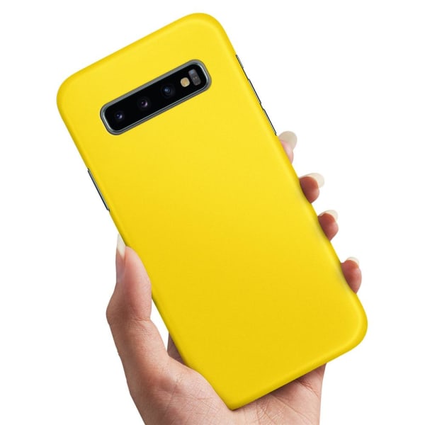 Samsung Galaxy S10 - Cover/Mobilcover Gul Yellow