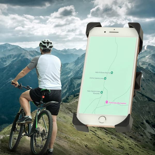 Mobilhållare för Cykel - Fäst på styret