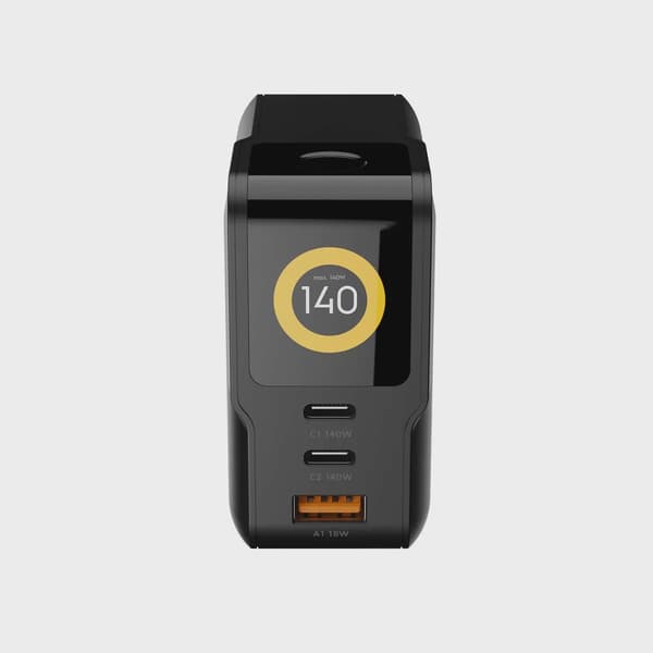 Xtorm 140W GaN3 NextGen Hemladdare USB-C/C/A GRS Svart