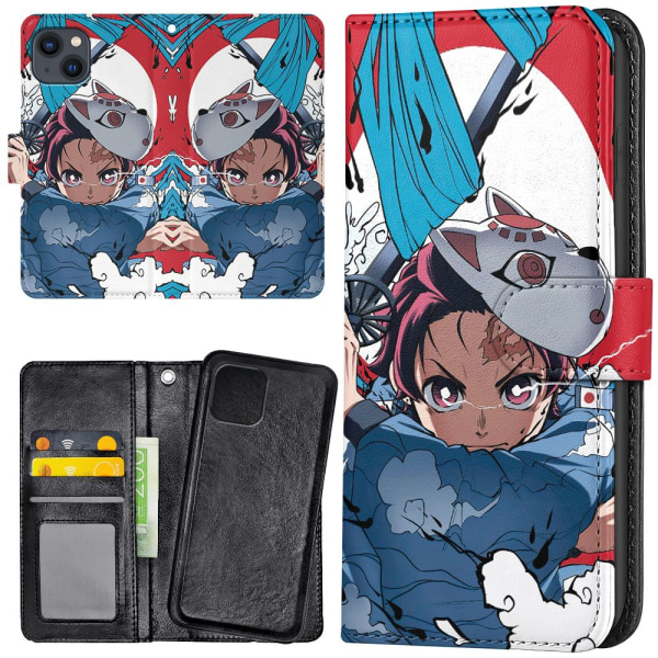 iPhone 13 - Plånboksfodral/Skal Anime
