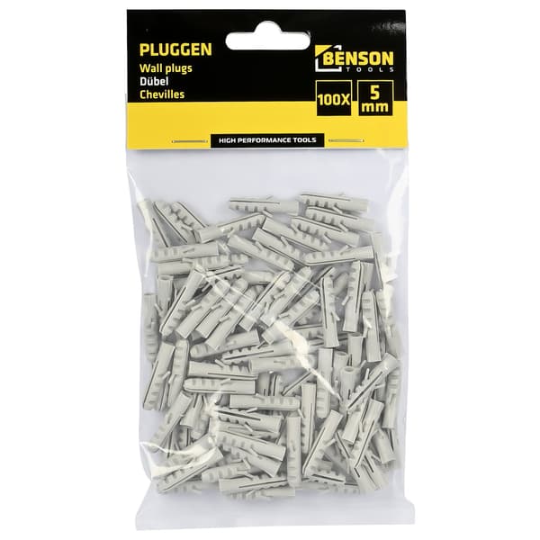 Plugg 5 mm nylon 100 st