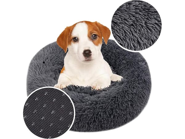 Fluffig hundsäng kattsängkläder mjuk kudde soffsäng 50cm