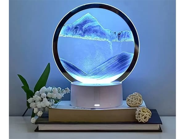 Sandlampa 3D LED RGB Blue