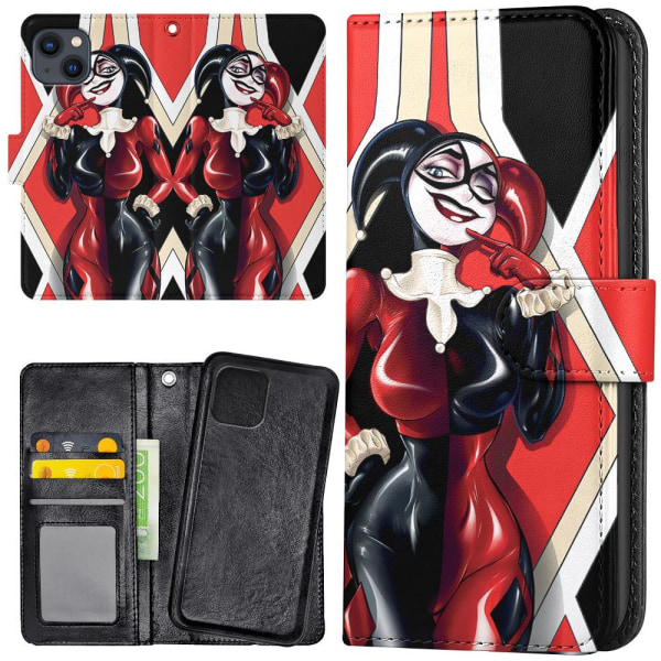 iPhone 13 - Plånboksfodral/Skal Harley Quinn