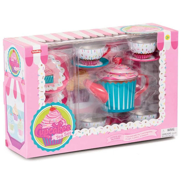 Teset / Tekoppar Lekset för Barn - Cupcake multifärg