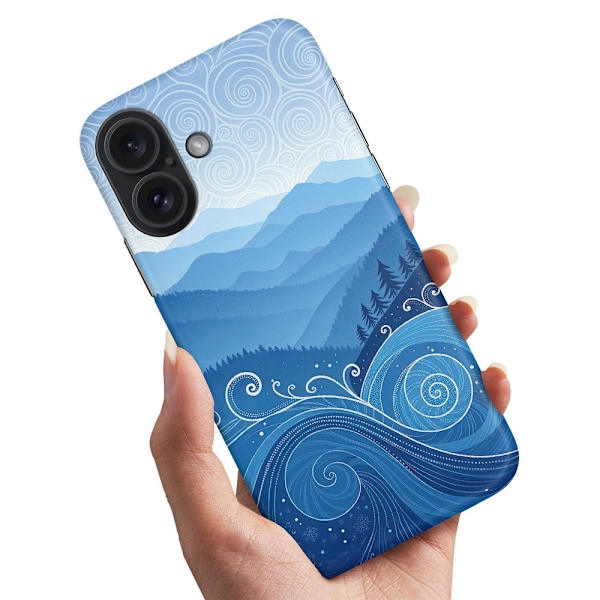 Deksel / Mobildeksel til iPhone 16 Plus - Blue Hills