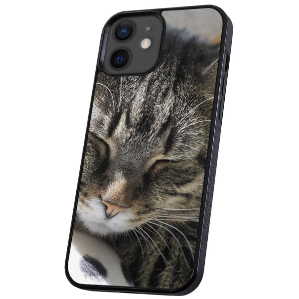 iPhone 11 - Deksel/Mobildeksel Sovende Katt Multicolor