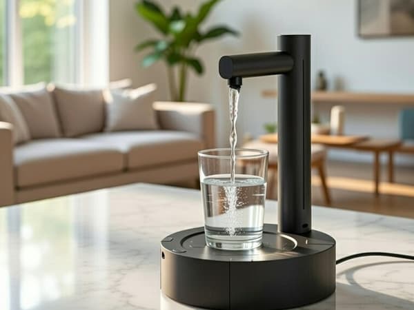 Vattenpump dispenser USB flaska Black