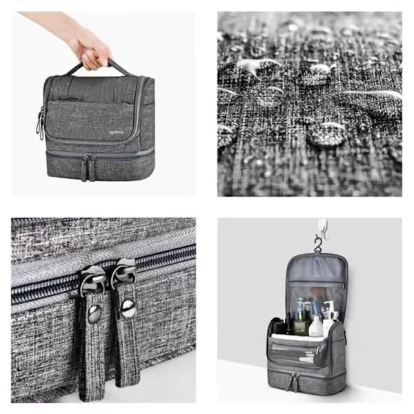 Sminkeveske / Toalettveske / Toalettmappe - Makeup Bag Grey