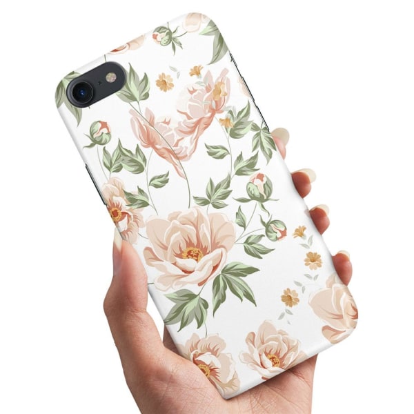 iPhone 5/5S/SE - Cover/Mobilcover Blomstermønster