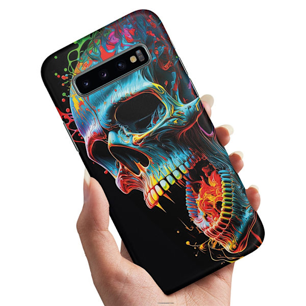 Samsung Galaxy S10 - Skal/Mobilskal Skull