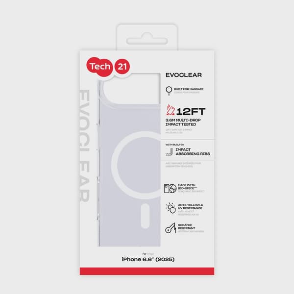 Tech21 Evo Clear MagSafe iPhone Air Transparent