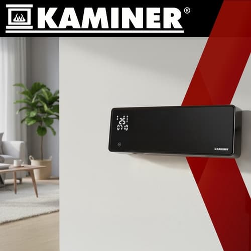 Fläktkonvektor / Vägghängt Element - 2000W Svart
