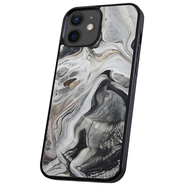 iPhone 12 Mini - Deksel/Mobildeksel Marmor
