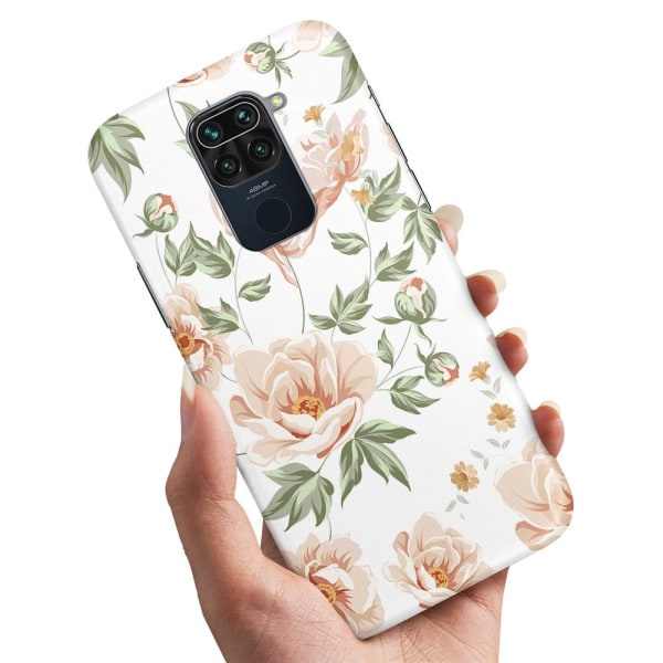 Xiaomi Redmi Note 9 - Cover/Mobilcover Blomstermønster