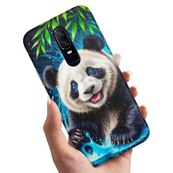 Cover / Mobilcover til OnePlus 7 - Panda
