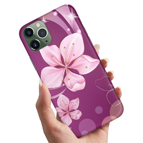 iPhone 11 Pro - Cover/Mobilcover Hvid Blomst