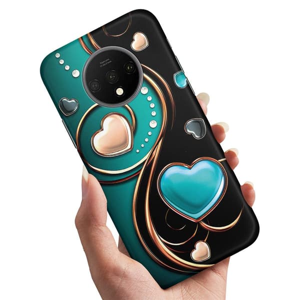 Deksel / Mobildeksel til OnePlus 7T - Hjerter
