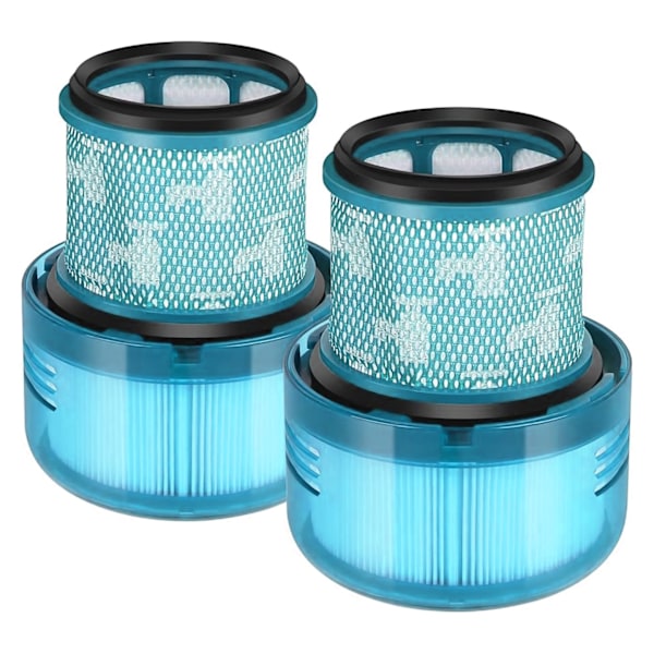 2-Pak - Filter til Dyson V10/V11/V15 – Efterfilter Blue V15 (HEPA+)