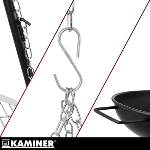 Hängande Grill för Öppen Eld - 167x58 cm