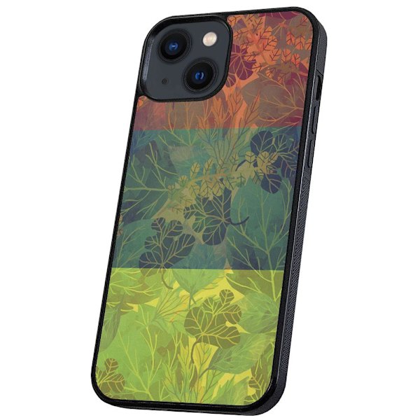 iPhone 14/15 Plus - Skal/Mobilskal Lövmönster