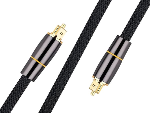 Optisk kabel 2 m - Toslink HQ guldpläterade kontakter