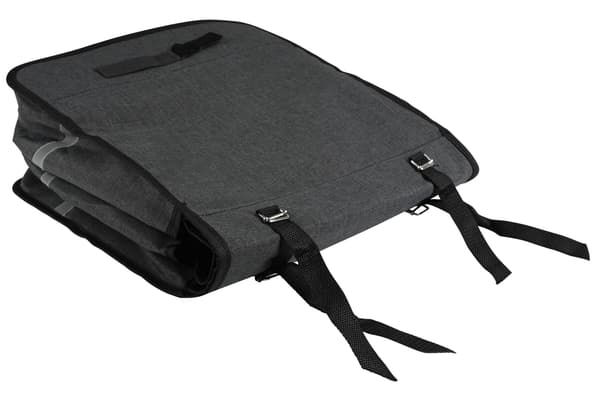 Cykelväska dubbel 35 liter canvas grå