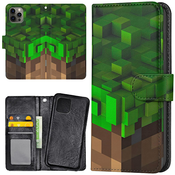 iPhone 11 Pro - Plånboksfodral/Skal Minecraft