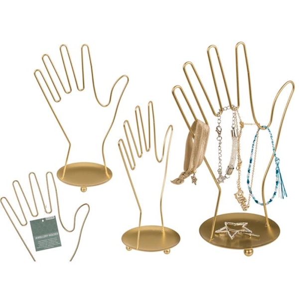 Smyckeshållare / Smyckesstativ - Hand Guld