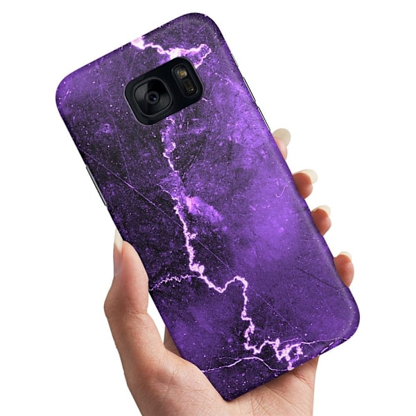 Samsung Galaxy S7 Edge - Cover/Mobilcover Marmor Multicolor