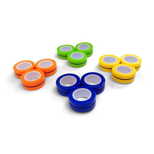 3-Kpl - Magneettiset Renkaat / Fidget Toys - Magneettipallot Multicolor