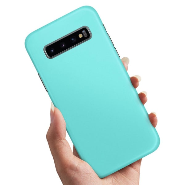 Samsung Galaxy S10 - Cover/Mobilcover Turkis Turquoise