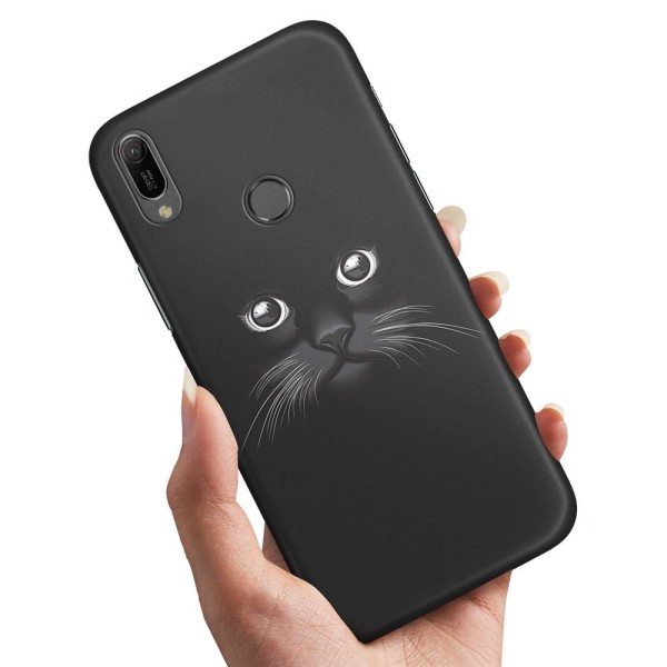 Huawei P30 Lite - Skal/Mobilskal Svart Katt