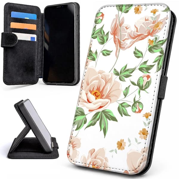 Lommebok Deksel / Mobildeksel til iPhone 17 Pro - Blomstermønster