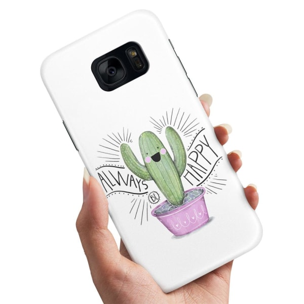 Samsung Galaxy S6 Edge - Cover/Mobilcover Happy Cactus